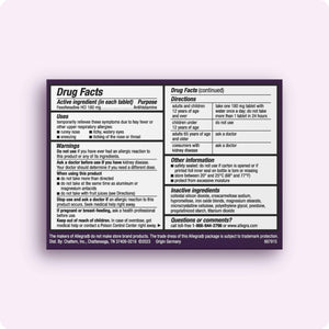 Allegra Adult 24-Hour Allergy Relief Tablets, Non-Drowsy Indoor and Outdoor Allergy Medicine, 180 mg Fexofenadine HCI Antihistamine Pill, 100-Count Allegra buy supplements Au