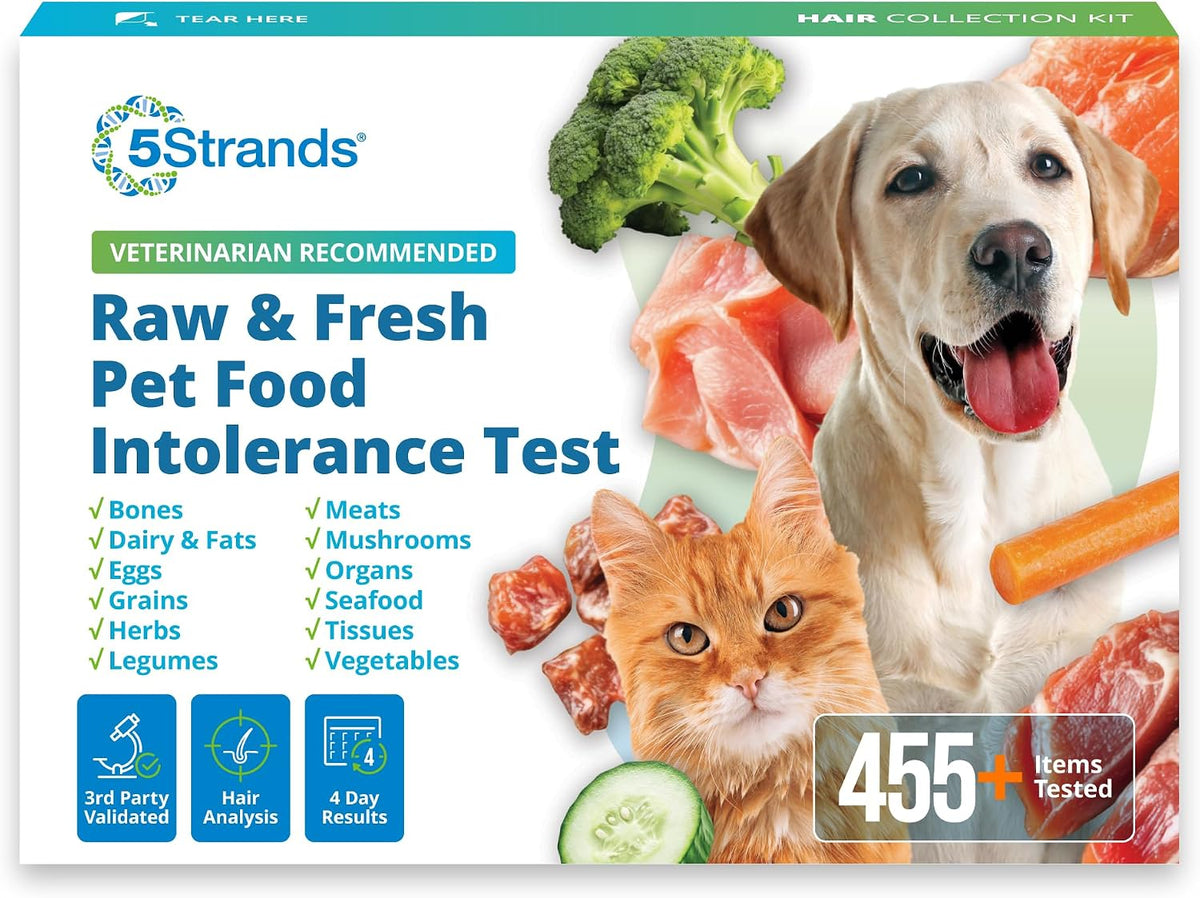 5Strands Raw & Fresh Pet Food Intolerance Test, 400 Items Tested