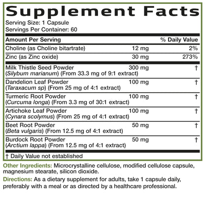 Bronson Liver Detox Advanced Detox & Cleansing Formula Supports Health Liver Function with Milk Thistle, Dandelion Extract, Turmeric, Artichoke Leaf & More