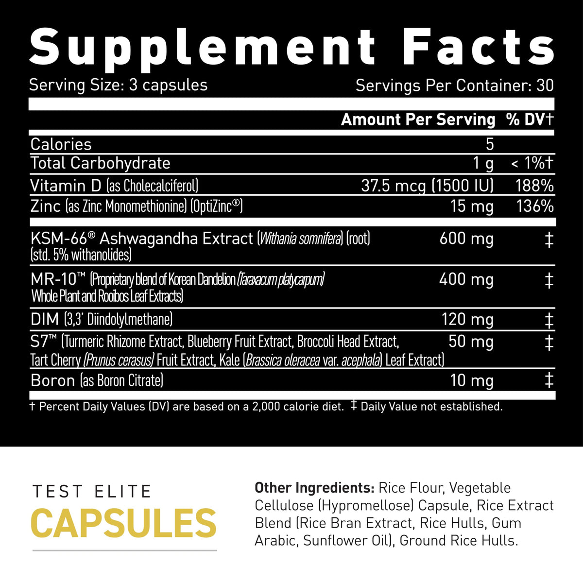 Kaged Test Capsules | Unflavored | Testosterone Booster Ferodrox | Premium Hormone Managment | LJ100 Tongkat Ali KSM-66 Ashwagandha Shilajit | Supplements for Men & Women | 60 Servings