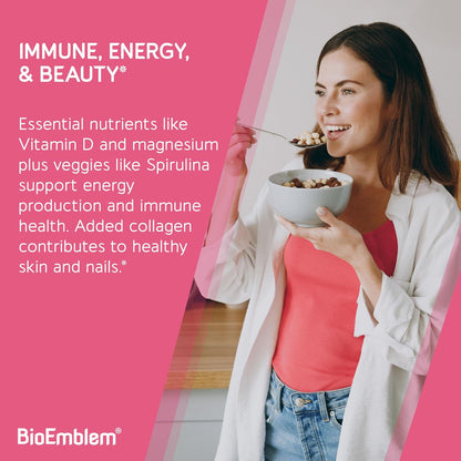 BioEmblem Women's Triple Magnesium Complex and Multivitamin fro Cardiovascular Health and Nutritional Needs