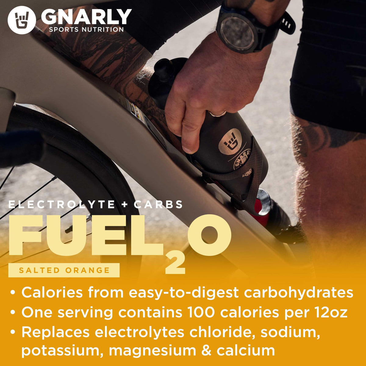 Gnarly Nutrition Fuel2O Electrolyte Powder, Limeade – NSF Sport Certified – Electrolyte Solution, Fuel, Replenishment, and Recovery – Fuel2O Endurance Nutrition – Limeade, 25.57 oz