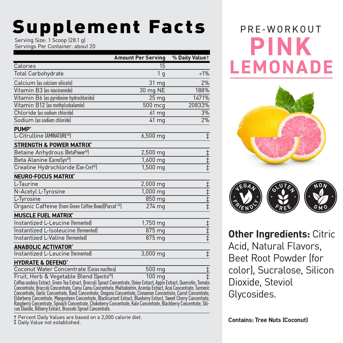 Kaged Original Pre Workout Powder | Fruit Punch | Pre-Workout with Creatine, Beta Alanine, L-Citrulline, BCAAs | 274 mg Caffeine | Pre Supplements for Men & Women | 20 Servings