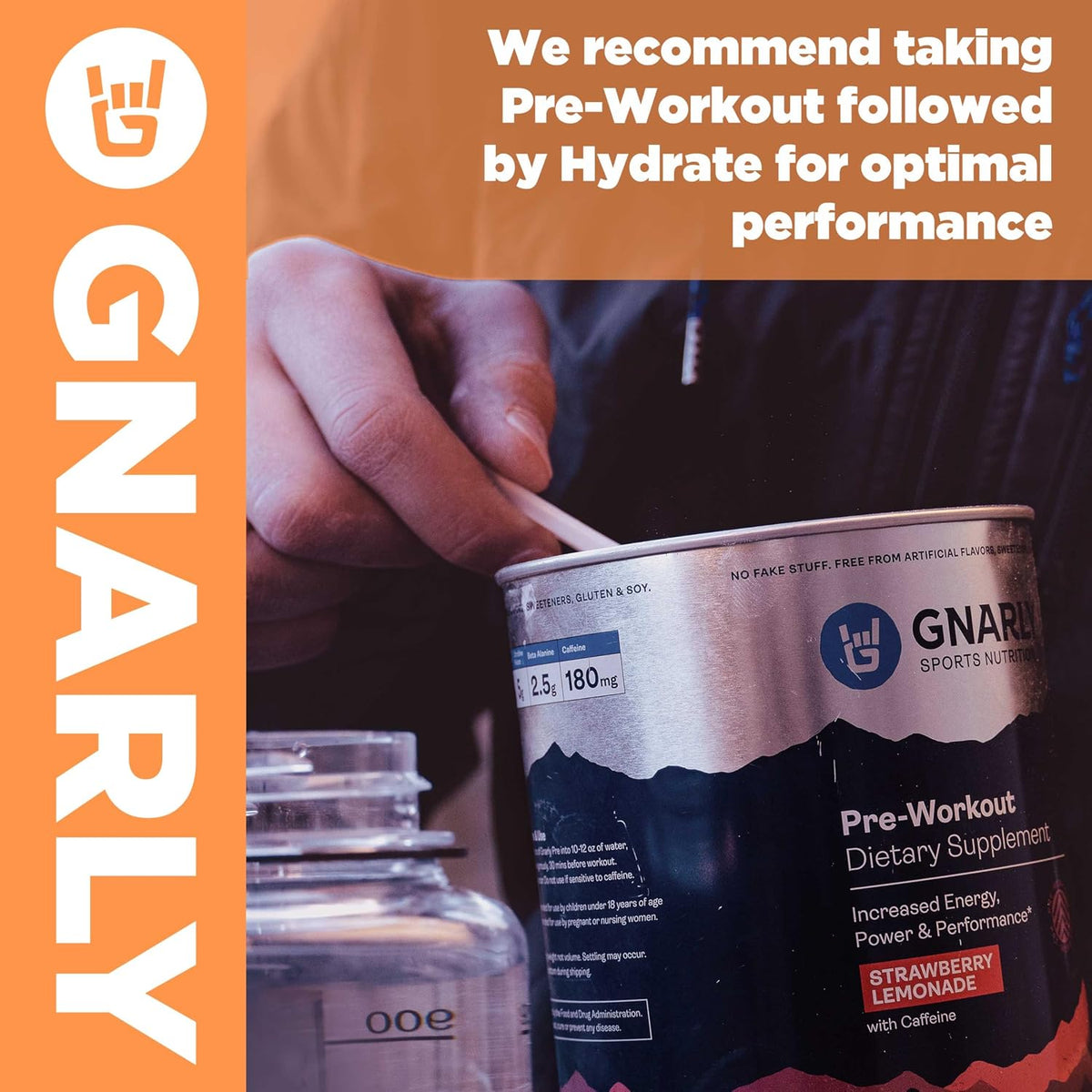 Gnarly Nutrition Hydrate Electrolyte Powder – Orange Pineapple Exercise Hydration Drink Mix – NSF Sport Certified – Electrolyte Solution, Performance & Recovery – Orange Pineapple, 14.10 oz