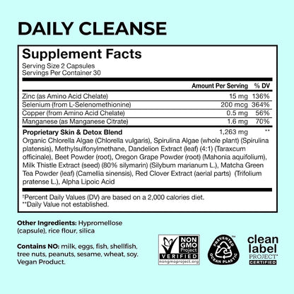 HUM Flatter Me GLP-1 Fiber Daily Cleanse Detox Bundle – Appetite Control, Bloating Relief, Clear Skin, Gut Health & Natural Detox with Zinc, Spirulina & Herbs for Women & Men