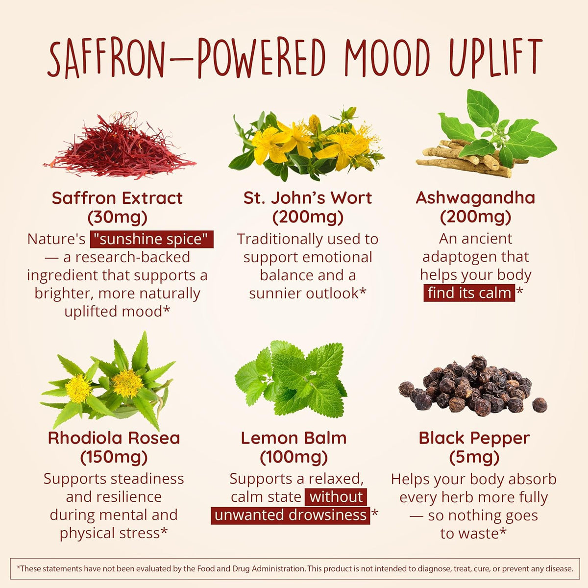 Happy Healthy Hippie Joy-Filled with Saffron Mood Support Supplement & Zen Again Cortisol Manager
