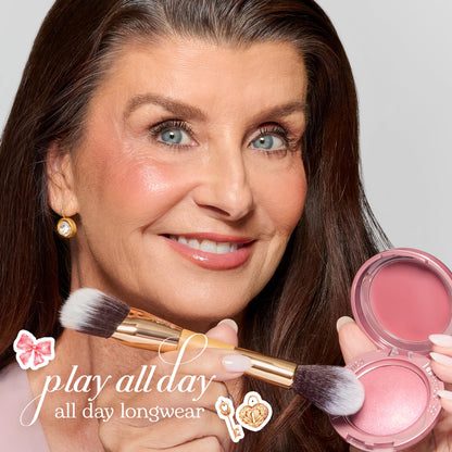 tarte macaron blush & glow duo - Multi-Use Longwear Makeup with Peptides, Cream & Powder Blush Duo with Blend Bar for a Buildable Bright Lifted Look, Vegan & Cruelty-Free