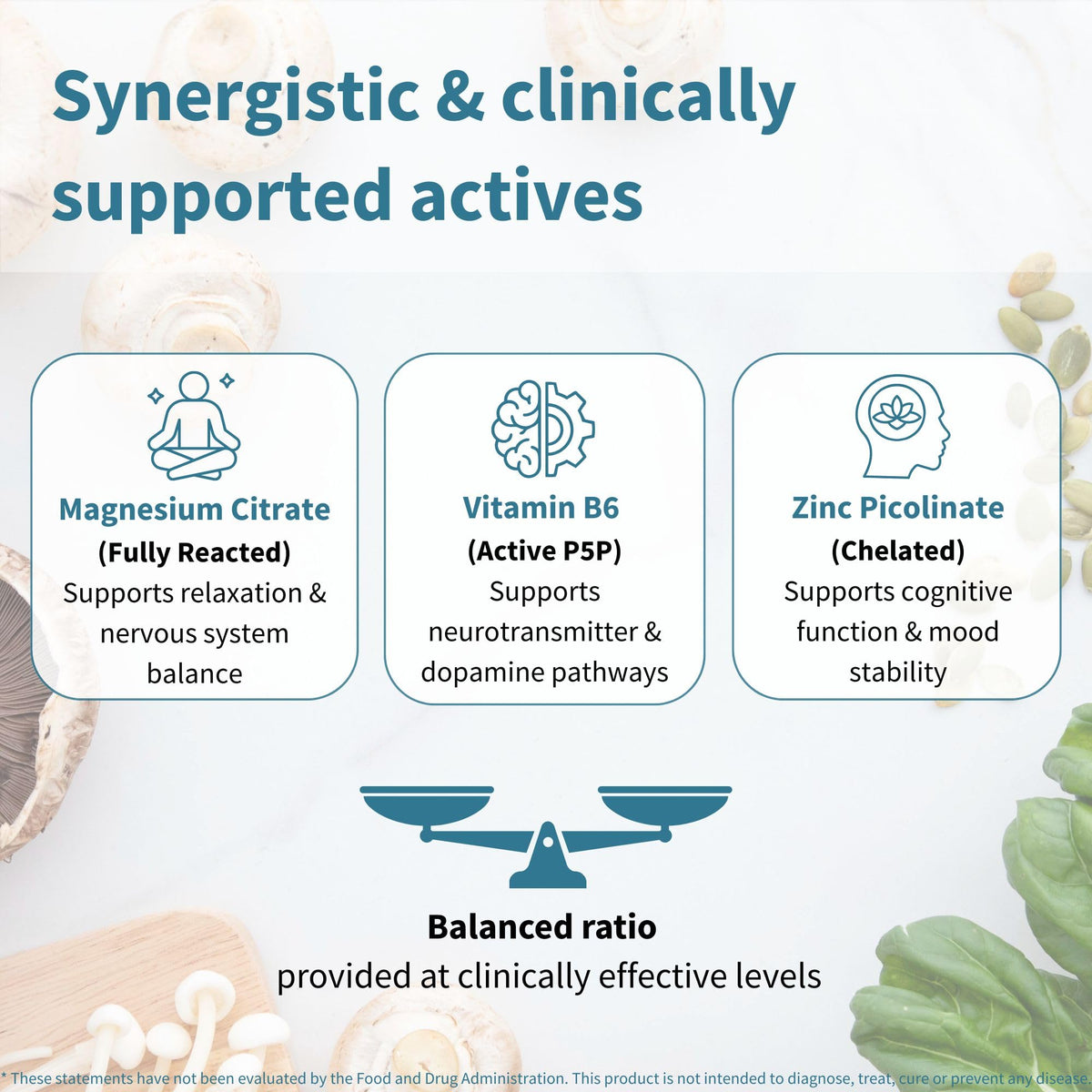 Igennus Neurobalance High Absorption Zinc Magnesium & B6 Complex | Cognitive Support, Calm Focus & Relaxation, Chelated Zinc & Fully Reacted Magnesium, Vegan, Non-GMO, 120 Small Tablets