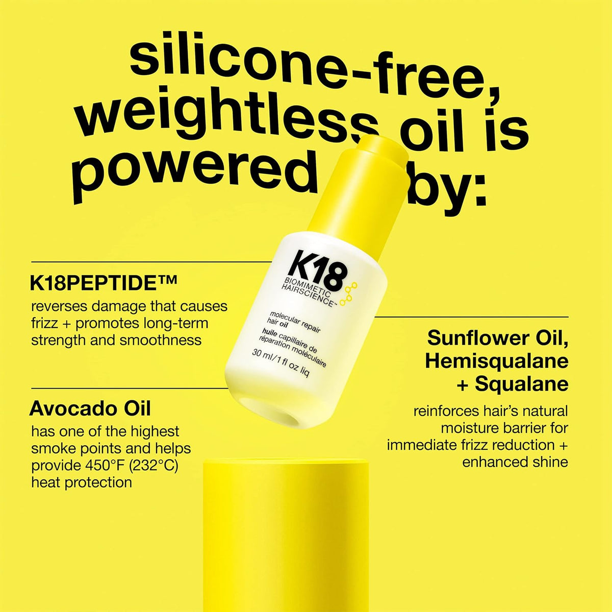 K18 Repair Bundle - Leave-In Repair Hair Mask, 4-Minute Speed Treatment(50ml), and Weightless Hair Strengthening Oil (30ml)