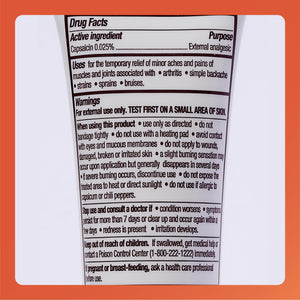Rugby Capsaicin 0.025% Cream for Penetrating Pain Relief - 2.1 Oz (60g) (3 Pack) RUGBY LABORATORIESBuy Supplements Australia