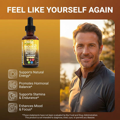 Clean Nutra Organic Maca Root Liquid Drops with Ashwagandha, Fenugreek, Beet Root and L-Arginine Liquid Multivitamin