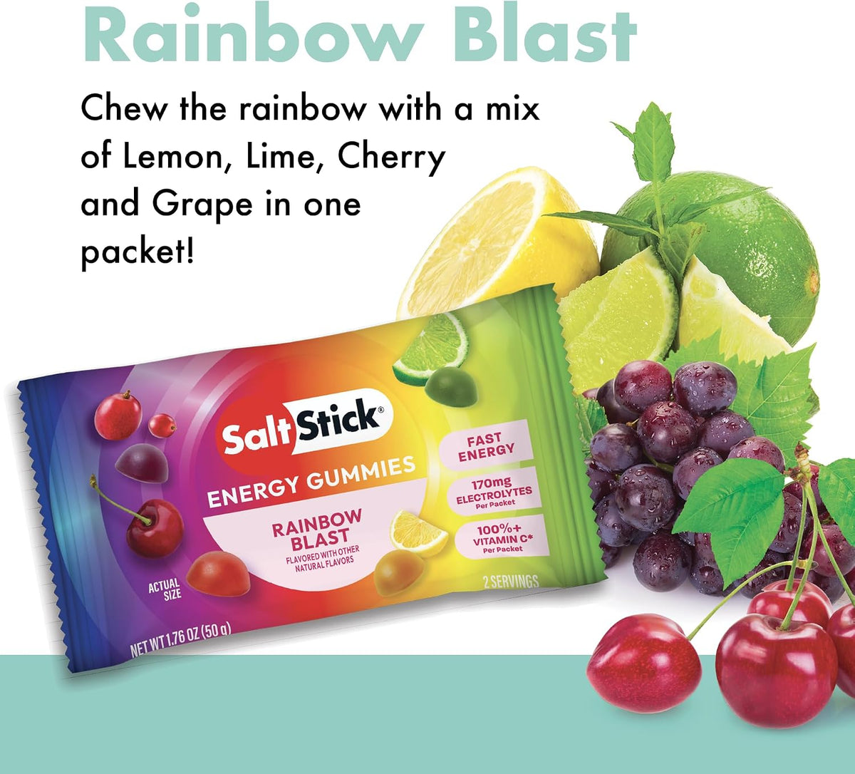 SaltStick Energy Chews Energy Gummies Variety Pack 10 Bags/ 20 Servings