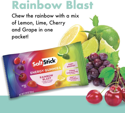 SaltStick Energy Chews Energy Gummies Variety Pack 10 Bags/ 20 Servings