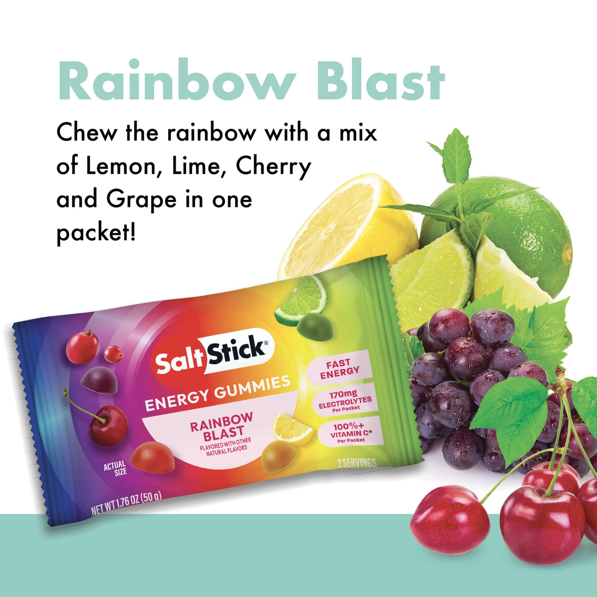 SaltStick Energy Chews Energy Gummies Variety Pack 10 Bags/ 20 Servings