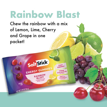 SaltStick Energy Chews Energy Gummies Variety Pack 10 Bags/ 20 Servings