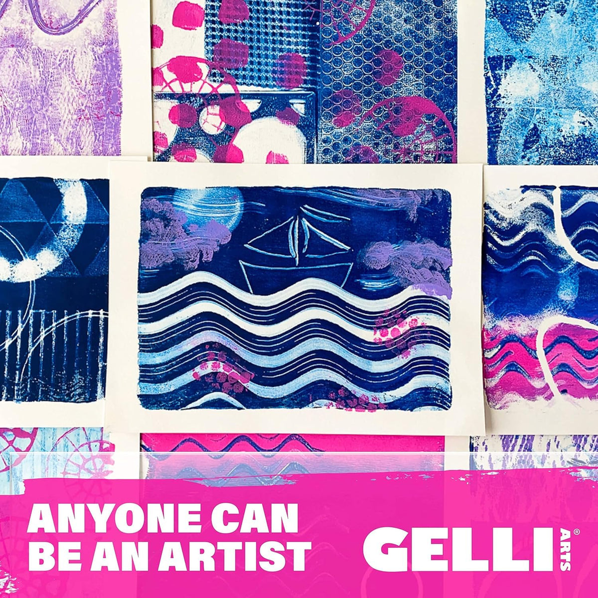 Gelli Arts Gel Printing Plate - 8" X 10" Gel Plate, Reusable Gel Printing Plate, Printmaking Gelli Plate for Art, Clear Gel Monoprinting Plate, Gel Plate Printing for Arts and Crafts