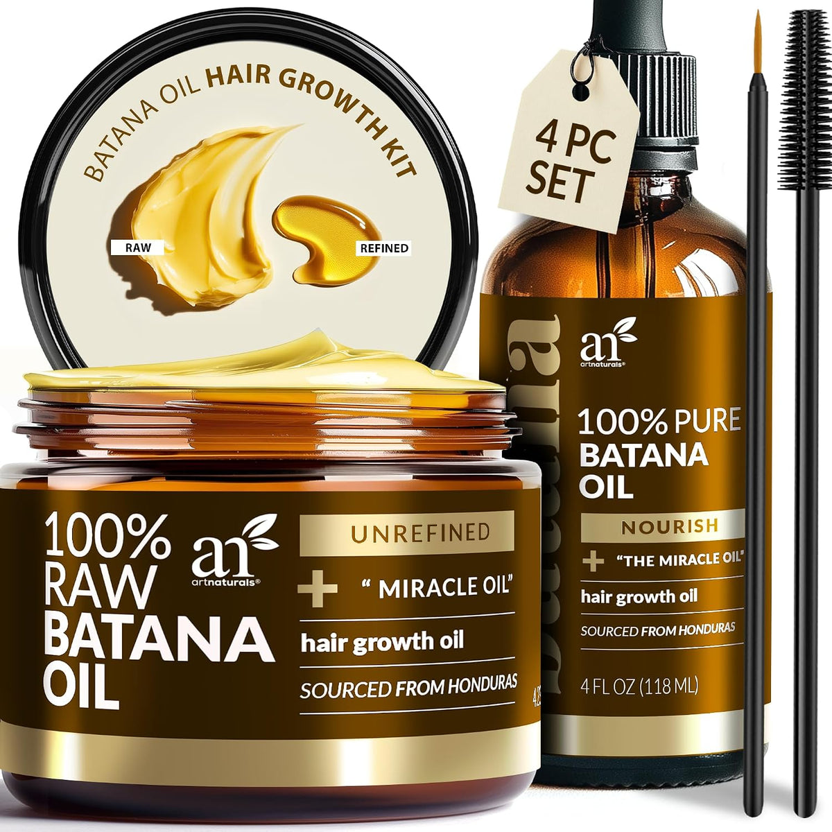 Artnaturals Batana Oil Hair Care Set, 4 Piece