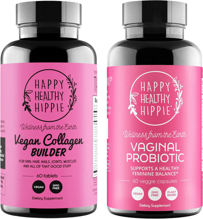 Vaginal Probiotics for Women & Vegan Collagen Builder Collagen Pills