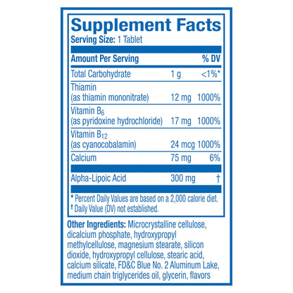 Nervive Nerve Health, Alpha Lipoic Acid, Fortify Nerve Health, Healthy Nerve Function, Healthy Blood Circulation, Supplement, Tablet, 60 Tablets NerviveBuy Supplements Australia