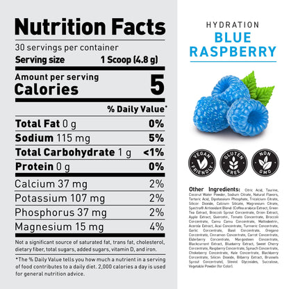 Kaged Sugar Free Hydration | 5 Key Electrolytes | Coconut Water | Tastes Amazing | 60 Servings