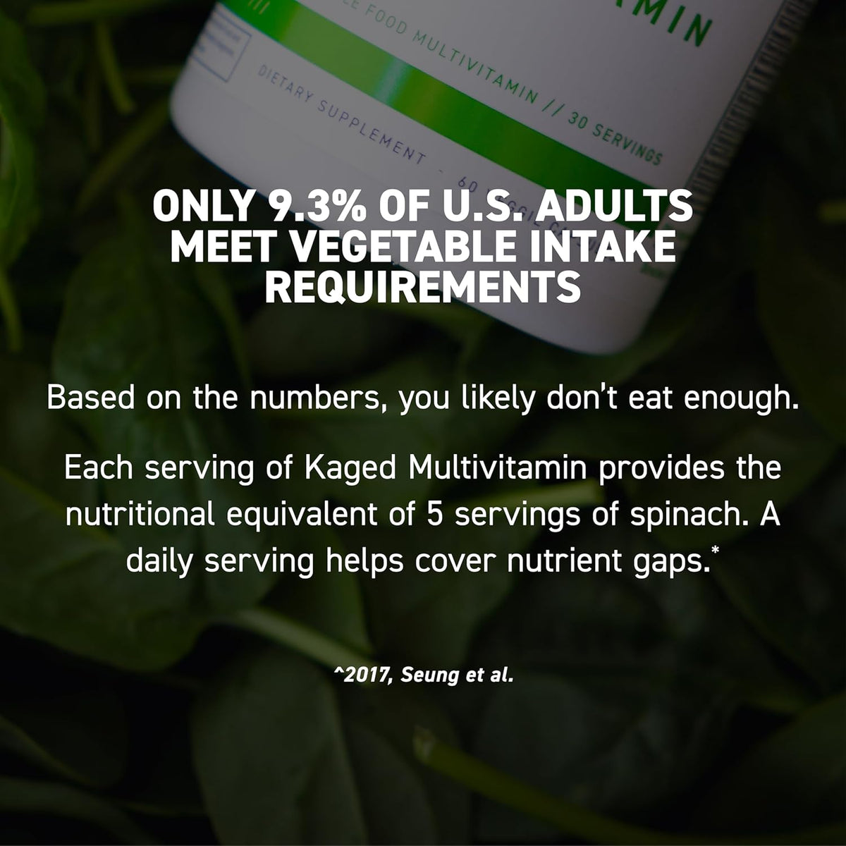Kaged Multivitamin Capsules | Unflavored | Whole Foods Organic Fruits & Veggies | Plant Based Vegan Multivitamin | Vitamin C, D, E, B12 | Supplements for Men & Women | 30 Servings