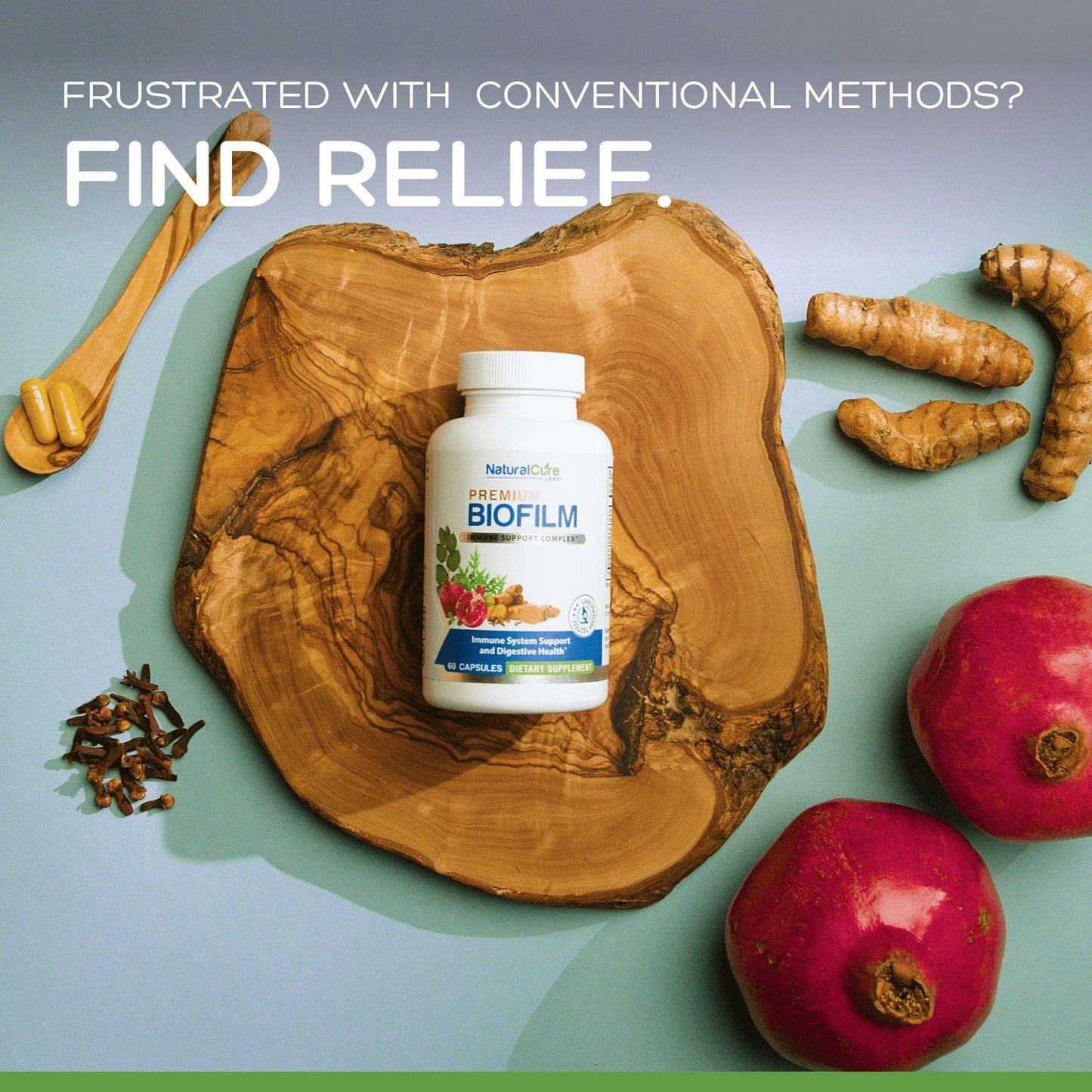Natural Cure Labs Biofilm Complex – Premium Botanicals & Herbs | Digestive & Immune Wellness Support | Vegan, Non-GMO, Gluten-Free | Supports Gut Balance & Probiotic Activity Natural Cure Labs buy supplements Au
