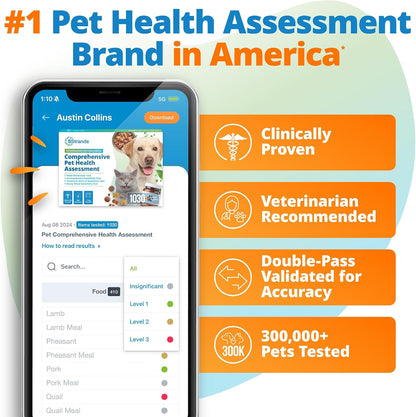 5Strands Comprehensive Pet Health Assessment, 1500 Items Tested, All Breeds