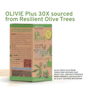 Suplement ​Organic High Polyphenol Extra Virgin Olive Oil, 30x More Hydroxytyrosol, Polyphenols 1250 mg/kg & Antioxidants, Research-Backed, OLIVIE PLUS 30X, Pure Cold Pressed EVOO - VelvetGlow USA