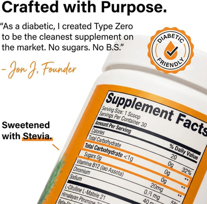 Type Zero Clean Stim Free Pre Workout Powder (Pineapple Mango) 21 Servings | Nitric Oxide Booster with L-Citrulline Malate, Arginine AKG, Beta Alanine, Caffeine & Stimulant Free