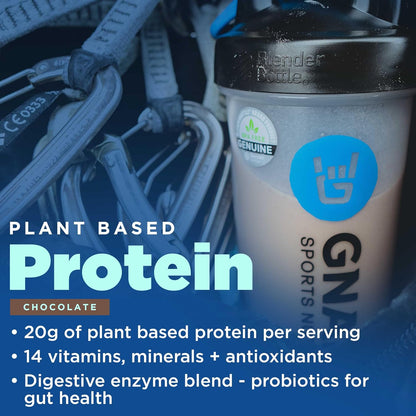 Gnarly Vegan Plant Protein, Meal Replacement - Chocolate (28.2oz) and Gnarly Preworkout Strawberry Lemonade (14.82oz)