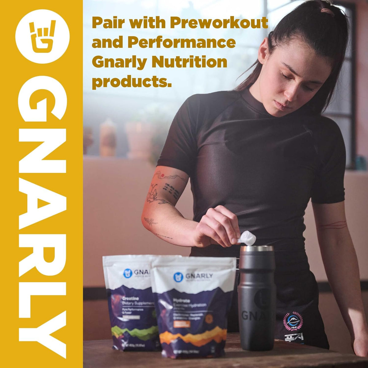 Gnarly Nutrition Vanilla Protein Powder – NSF Sport Certified – 25g Protein, Muscle Repair – Grass Fed Whey Powder, Smooth Taste – Vanilla, 32 oz