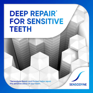 Suplement ​Sensodyne Repair and Protect Whitening Toothpaste, Toothpaste for Sensitive Teeth and Cavity Prevention, 3.4 oz (Pack of 2) - VelvetGlow USA
