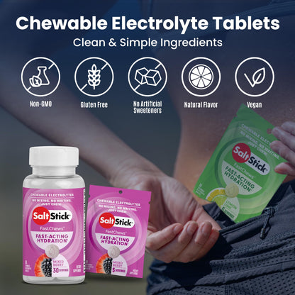 SaltStick Electrolyte FastChews Best Sellers Variety Pack - 90 Tablets