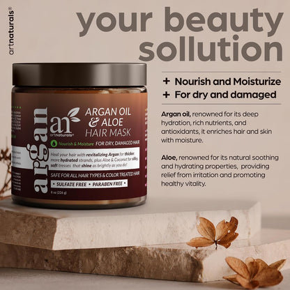 Artnaturals Argan Hair Mask with Keratin, 8 oz
