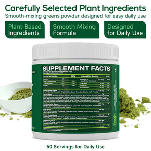 Boost UltraGreens Super Greens Powder - Organic Spirulina, Grasses & Antioxidants | Premium Superfood for Daily Energy | Detox & Whole-Body Wellness - 50 Servings Parker NaturalsBuy Supplements Australia