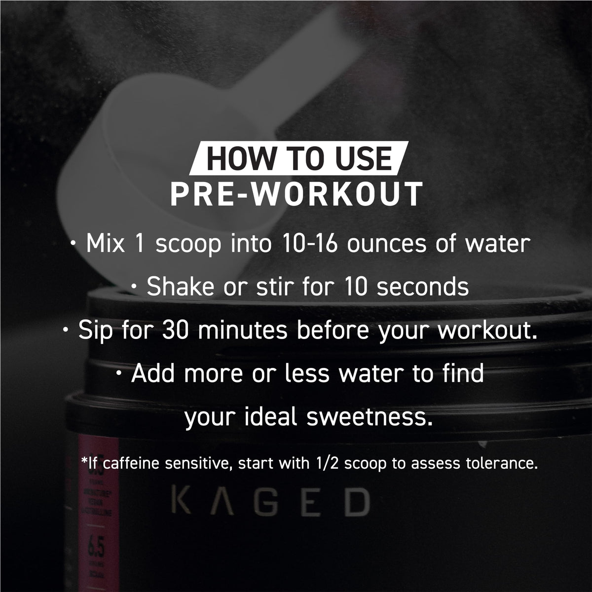 Kaged Original Pre Workout Powder | Fruit Punch | Pre-Workout with Creatine, Beta Alanine, L-Citrulline, BCAAs | 274 mg Caffeine | Pre Supplements for Men & Women | 20 Servings