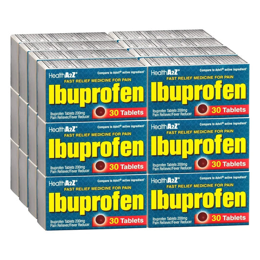 HealthA2Z® Ibuprofen Caplets 200mg | Pain Reliever & Fever Reducer | 24 Packs of 30 Tablets (720 Tablets Total) | Value Pack | NSAID HealthA2ZBuy Supplements Australia