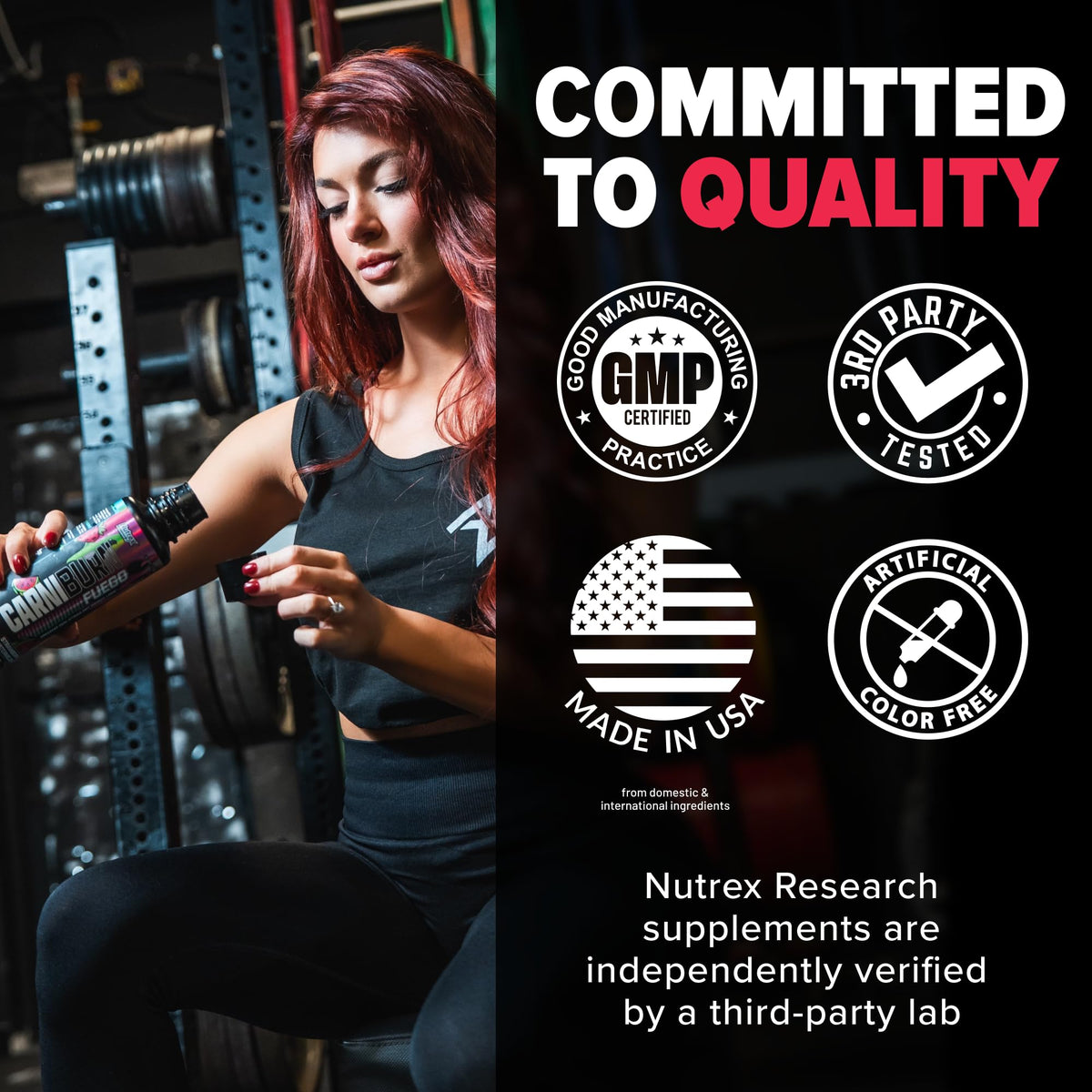 Nutrex Research Carniburn Liquid L Carnitine 3000mg – Thermogenic Liquid Fat Burner for Men & Women with MitoBurn, InnoSlim, GBBGO - Stimulant Free Metabolism Booster - Strawberry Watermelon 31 SV