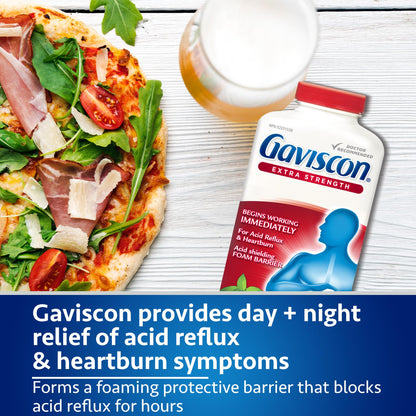 Gaviscon Extra Strength Fruit Antacid 60 Tablets