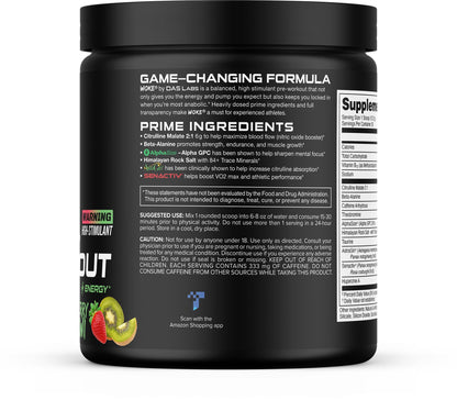 Bucked Up - Woke - HIGH STIM Pre Workout - Best Tasting - Focus Nootropic, Pump, Strength and Growth, 30 Servings (Rocket Pop)