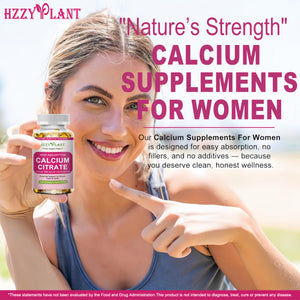 Suplement ​Calcium Supplements for Women Softgels, High Absorption Calcium Citrate Supplement Essential Mineral Calcium 1200 mg with Vitamin D3 Magnesium for Bone Health Support - VelvetGlow USA