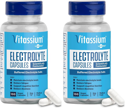 Vitassium Electrolytes Salt Pills for POTS Scientifically Formulated 100ct