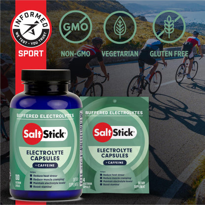 SaltStick Sugar Free Electrolytes Salt Pills 0 Calories 0 Sugar 100 Count