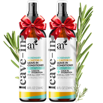 Artnaturals Rosemary & Castor Leave-In Conditioner, 8 fl oz, 2 Pack