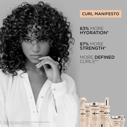 Kérastase Curl Manifesto Crème de Jour – Enhances Curls, 5.07 Fl Oz