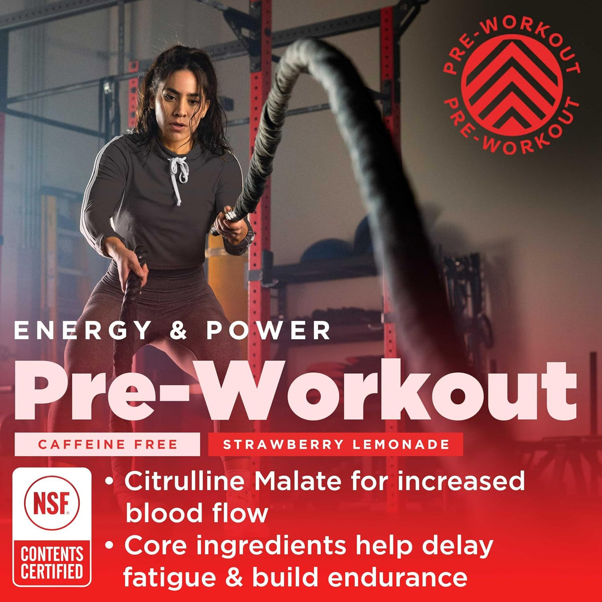 Golden Milk Vegan Protein Powder and Gnarly Preworkout Strawberry Lemonade Caffeine Free (14.82oz)