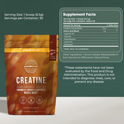 Primal Creatine Powder + Collagen Powder Bundle | 2-Pack | Muscle Recovery, Strength, and Performance| Unflavored, 30 Servings Each
