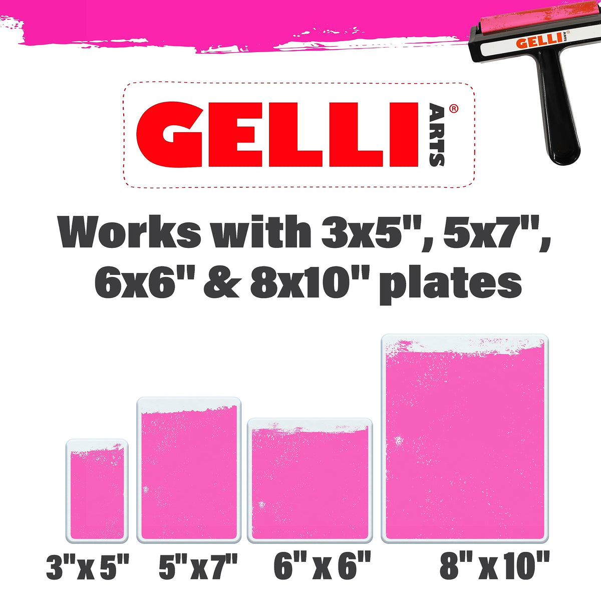 Gelli Arts 5 X 7 Printmaking Positioner Mini Placement Tool - Paper Positioning Tool Gel Printing Plate, Clear Acrylic Alignment Device, Art Gadget for Gel Printing