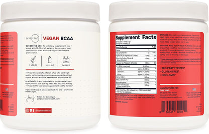 Type Zero Ultra Clean Vegan BCAA Powder + Electrolytes Tropical Fruit Punch | 6g Per Serving, 2:1:1 Sugar-Free, No Sucralose, BCAAs Amino Acids Supplement, After Workout Drink, 30 Servings