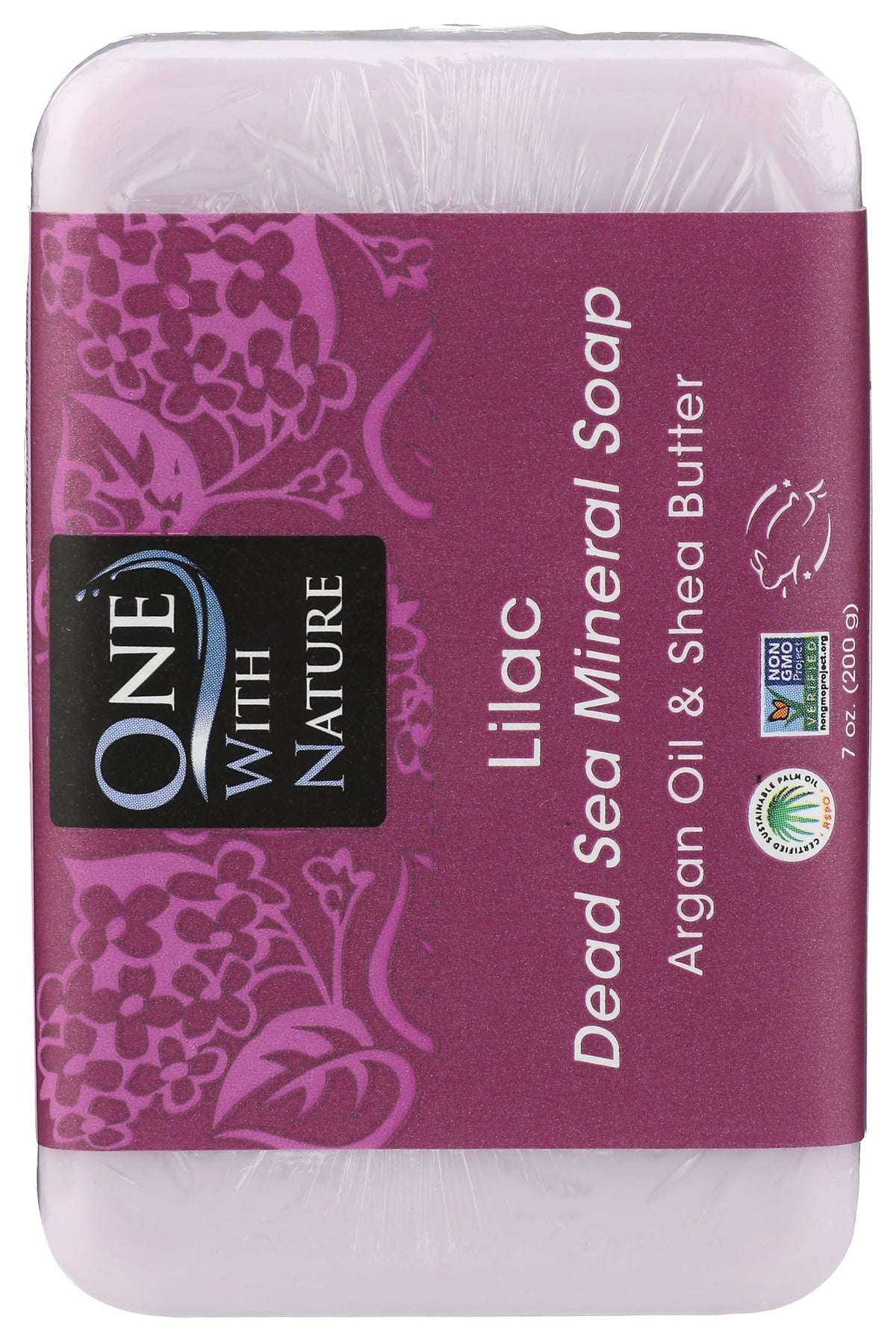 One With Nature Dead Sea Mineral Soap, Lemon Sage, 7-Ounces (Pack of 6)